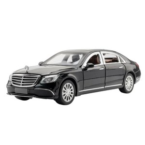 마이카 다이캐스트 합금 1:24 벤츠 E300 준대형 세단 자동차 모형 피규어 장식 선물, 1개, 색상_블랙