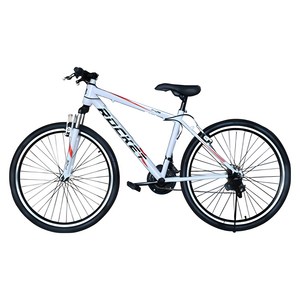 닥터바이크 F-26S ROCKET MTB 스틸 림 브레이크 14kg 신장 165~185cm, 화이트 + 레드, 66.0cm(26인치)