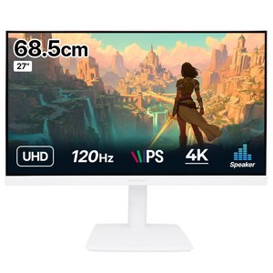 인터픽셀 IPU2730 4K UHD 120Hz IPS 화이트 모니터 PD65W KVM 무결점, IPU2730 무결점, 68.5cm