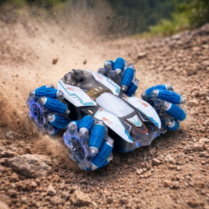 썬더 스핀 RC카 덤블링 전 후 좌 우 이동 무선조종 장난감 RC CAR, 1개, 썬더 스핀 RC카 화이트블루