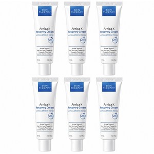 아르니카 케이 리커버리 크림 스킨테라피 | 멍크림 연고 | 1 Week | 붓기 타박상 | Arnica Bruise Cream | 유아 어린이 안전 | 8가지 추출물, 30g, 6개