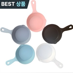 골든레이 핸들플레이트 BPA FREE 손잡이 앞접시 5종 1세트, 5개, 혼합색상 원형