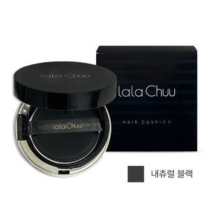 라라츄 헤어쿠션 헤어쉐도우 흑채 새치 정수리 헤어라인 커버 강력 발색 초밀착 코튼 파우더, 1개, 내추럴블랙