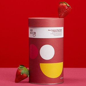 [GOGOOD] 유청 단백질 쉐이크 보충제 WPC 딸기맛 1회22g 함유, 500g, 1개