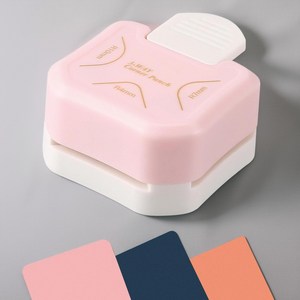 3단계 코너 라운더 펀치 커터기 다용도 종이 카드 컷팅기, 1개, 모서리 펀칭