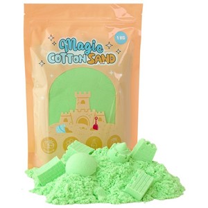 따블리에 매직 코튼 샌드 모래놀이 촉촉한 색모래 8색, 1개, 1kg, 그린