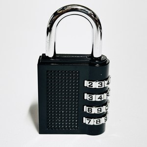 3단 비밀번호 자물쇠 블랙, 1개