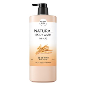 해피바스 정말 순한 내추럴 바디워시 베이비 파우더향, 900g, 1개