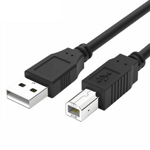 프린터 복합기 연결선 삼성 앱손 캐논 HP 호환 케이블 USB 2.0 AB 1.4M/2.7M/5M 블랙, 1개, 2.7m