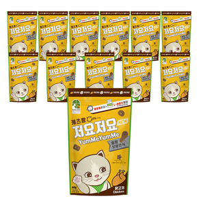 캐츠랑 고양이 저요저요 덴탈 간식, 닭고기, 60g, 48개