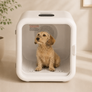 페키움 사계절 펫드라이룸 강아지 고양이 에어샤워 하우스 360도 순환 입체 바람 반려동물 털 건조기 케어룸, 1개, 68L, PKD-10