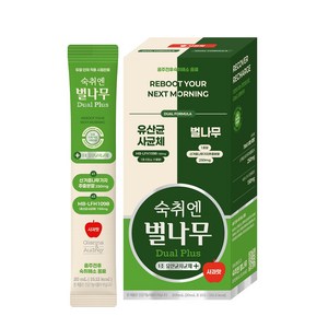지아나앤오드리 숙취엔 벌나무 듀얼플러스 스틱형 사과맛, 10개, 20ml
