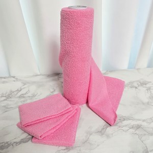 더편한생활 빨아쓰는 행주 주방 극세사 일회용 롤 행주 20매, 2개, 진핑크