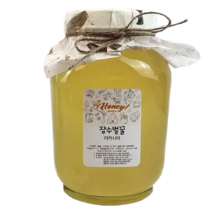 국내산 아카시아 꿀 100% 벌꿀 100프로 국산 꿀 2.4kg 장수벌꿀, 1개