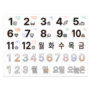 Jianwen 수업도구 교사용 칠판자석 세트, 1개, 심플
