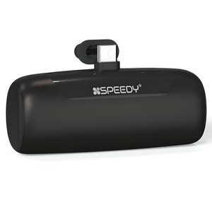 스피디 도킹 보조배터리, SPE-B2PA5GPQCP(C타입), 블랙