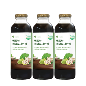 바로푸드 베트남 레알노니원액, 500ml, 3개