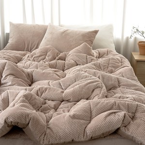 마이크로 초고밀도 두꺼운 모모 극세사 겨울 차렵 이불