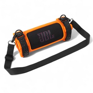 JBL FLIP 7 호환 범퍼 스트랩 실리콘 케이스, 오렌지, 오렌지