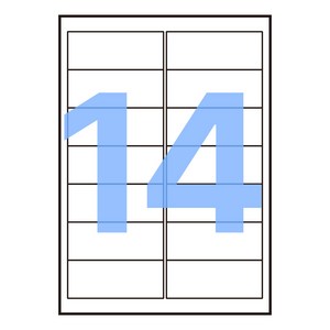 폼택 호환용 물류관리용 주소용 라벨지 LS-3102, 100매, 14칸