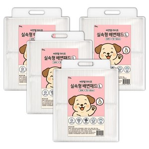 씨엔앨라이프 실속형 배변패드, 4개, 100개입