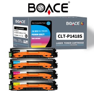BOACE CLT-K1418S C1418S M1418S Y1418S 호환 토너 SL-C1410W SL-C1615W SL-C1460FW SL-C1865FW, 1세트, 4색