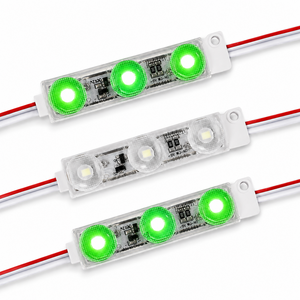 히든 LED 3구모듈 방수 12V 간판LED 녹색, 50개