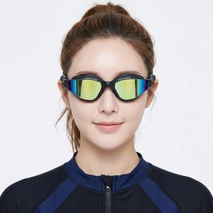 아임던 눈 편한 미러코팅 수경 김서림방지 물안경, 1개, 오로라