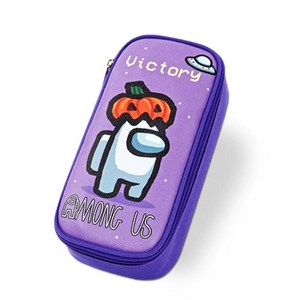 AMONGUS 사각 펜슬 파우치, 펌킨, 1개
