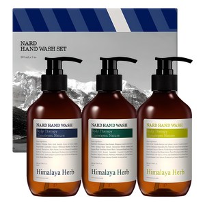 나드 핸드워시 세트 라벤더머스크 + 티트리로즈마리 + 레몬민트, 280ml, 3개