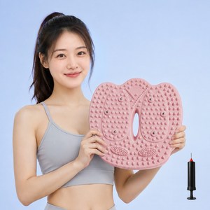 HULULU 가정용 에어 지압 스텝퍼 공기주입 발마사지 안마기 지압판, 핑크