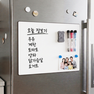 로렌드 고무자석 화이트보드 시트지 세트, PVC