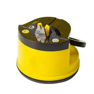 강력 흡착식 다용도 양면 칼갈이 가위갈이 주방용, 옐로우, 1개