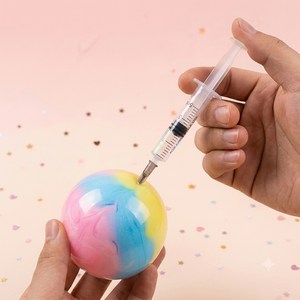 왁뿌볼 말랑이 공기 빼기 다용도 소분 주사기 5ML, 1개, 투명