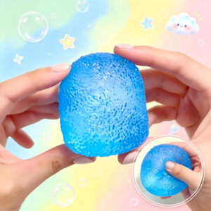 Zeviro 로제 스트레스볼 스퀴시 말랑이 스트레스해소, 1개, 140g, 블루