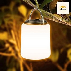 롤로데이즈 휴대용 캠핑 랜턴 USB 충전식 3색 텐트 라이트 야외 방수 손전등 낚시 하이킹 비상 작업 램프, 1개, 화이트