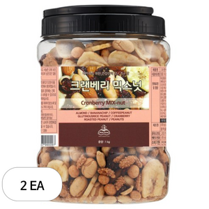 넛츠팜 크랜베리 믹스넛, 1kg, 2개