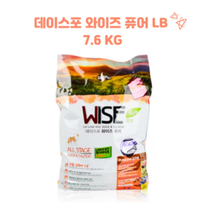 데이스포 전연령 강아지 와이즈 퓨어 라지 소프트사료, 오리, 15kg, 1개
