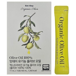 잇데이 유기농 엑스트라버진 올리브오일 100% 스틱, 30개, 11ml