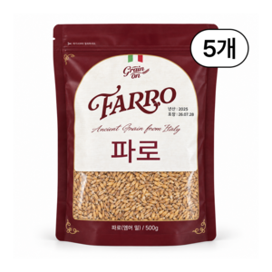 그레인온 파로 밀, 500g, 5개