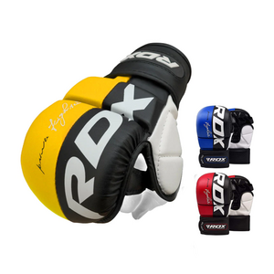 링사이드코리아 RDX 렉스 MMA 오픈핑거 글러브 / 스파링 킥복싱 빵글러브, 옐로