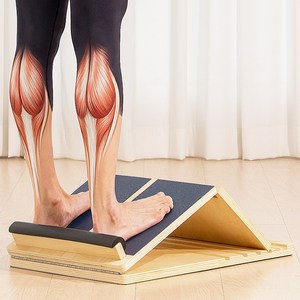 바디하우스 6단계 튼튼한 종아리 발목 아킬레스건 스트레칭 보드, 베이지