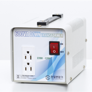 정량 600va 220-120 다운변압기 / 한일트랜스/도란스/ 미국제품을 한국에서 사용, 1개
