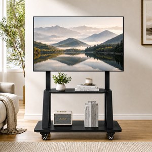 NewBoy 이동식 TV 스탠드 거치대 32~75인치 호환 최대 VESA 600x400mm, 1개, HDSZJ-1HS