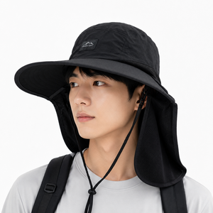 데일리박스 햇빛가리개 모자, 블랙