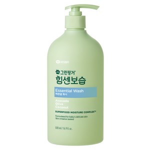 그린핑거 힘센보습 에센셜 유아 바디워시, 500ml, 1개