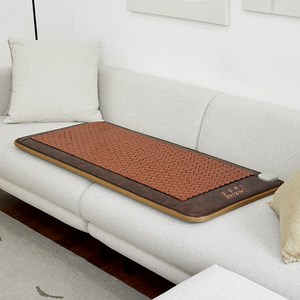 십장생 세라믹 미니싱글매트(중) 귀사문석 흑운모 게르마늄 찜질 쇼파 전기 온열매트 55x120cm, 01_흑운모 32