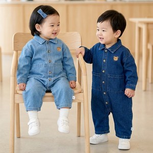 바냐 포켓데님 긴팔 우주복