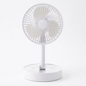 윈디제로2 접이식 무선 탁상용 선풍기, 화이트