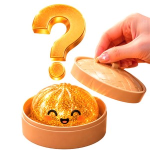 굿즈라이프 미국 미스터리 랜덤 만두 말랑이, 1개, 185g, 히든 컬러